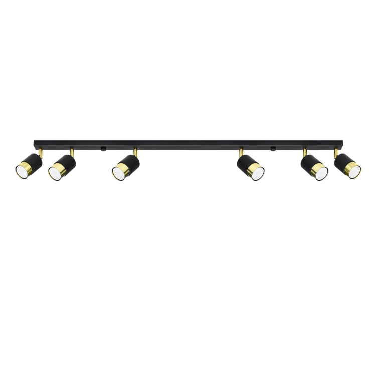 Loftslampe NERO 6 sort/guld