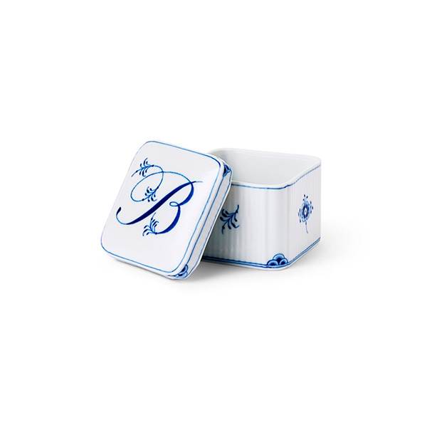 Royal Copenhagen Alfabet Kollektion Bonbonniere, B, 13 cl : Erling Christensen Møbler