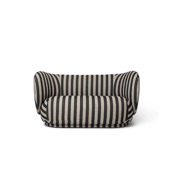 Ferm Living Rico 2-Seater Louisiana - Sand/Black  : Erling Christensen Møbler