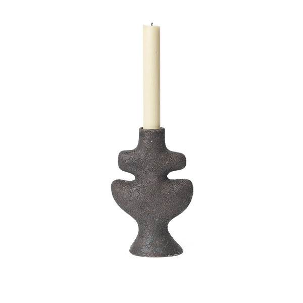 Ferm Living Yara candle holder small - Rustic iron  : Erling Christensen Møbler