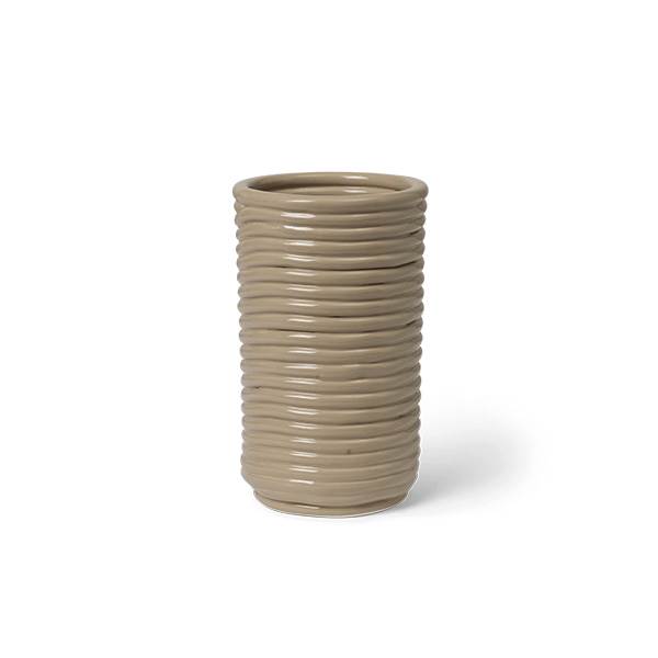 Ferm Living Corduroy Vase - Cashmere  : Erling Christensen Møbler