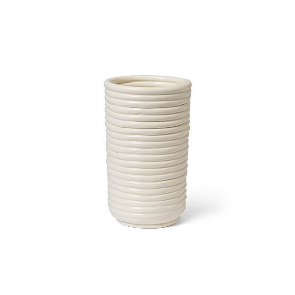 Ferm Living Corduroy Vase - Off-white  : Erling Christensen Møbler