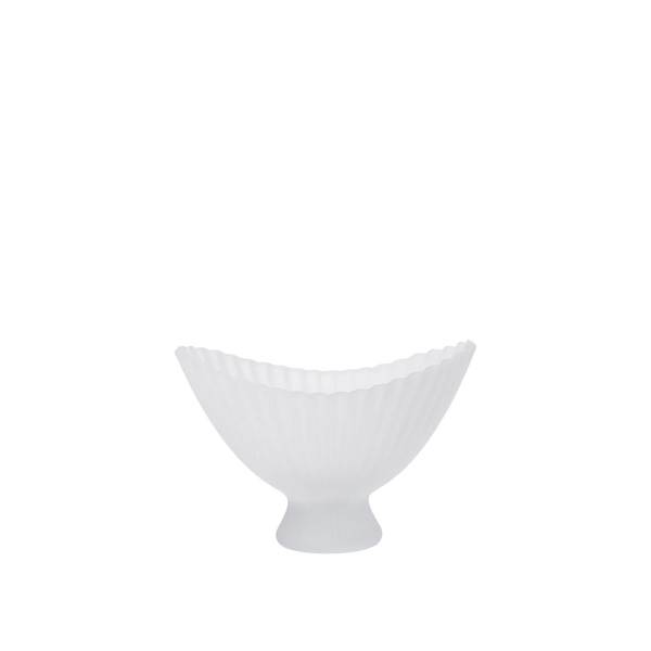 Ferm Living Fountain Glass Bowl, large - Frosted  : Erling Christensen Møbler