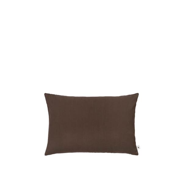 Ferm Living Sen Cushion, rectangular - Dark Chocolate  : Erling Christensen Møbler