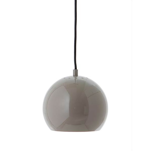 Frandsen ball pendel Ø18 - Glossy warm grey  : Erling Christensen Møbler