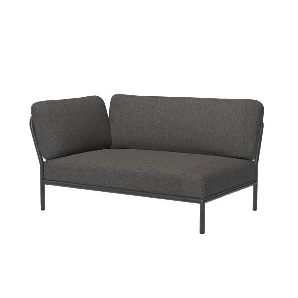 HOUE Level hjørnemodul venstrevendt - Dark grey basic  : Erling Christensen Møbler