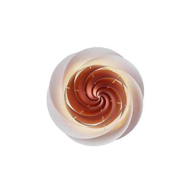 Le Klint Swirl Loft/Væglampe - Kobber  : Erling Christensen Møbler