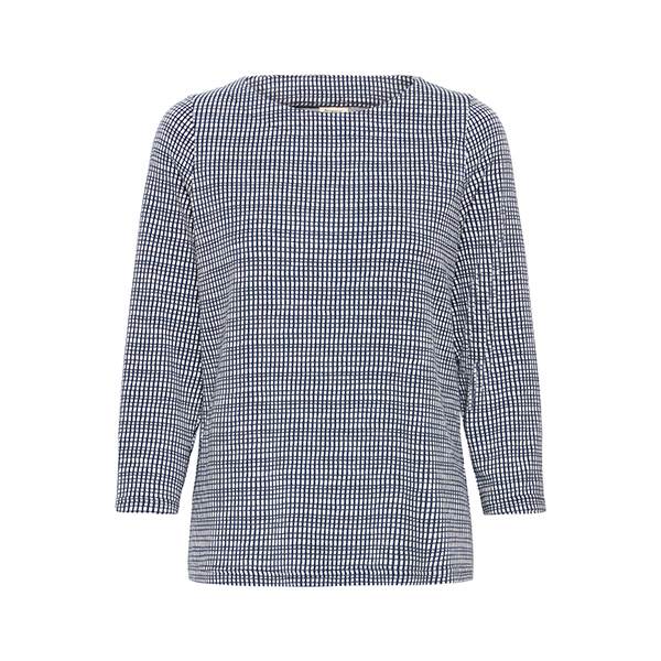 Fransa  FRNIALA T-shirt -  Navy Check  : Erling Christensen Møbler