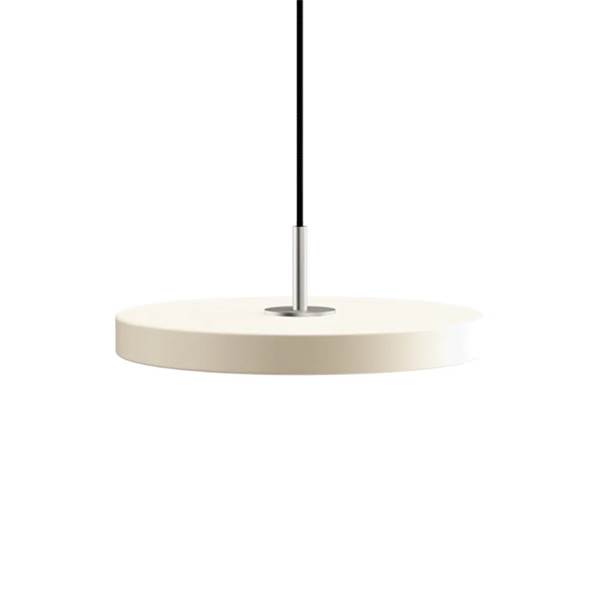 Umage Asteria pendel plus, mini - Pearl white/steel  : Erling Christensen Møbler