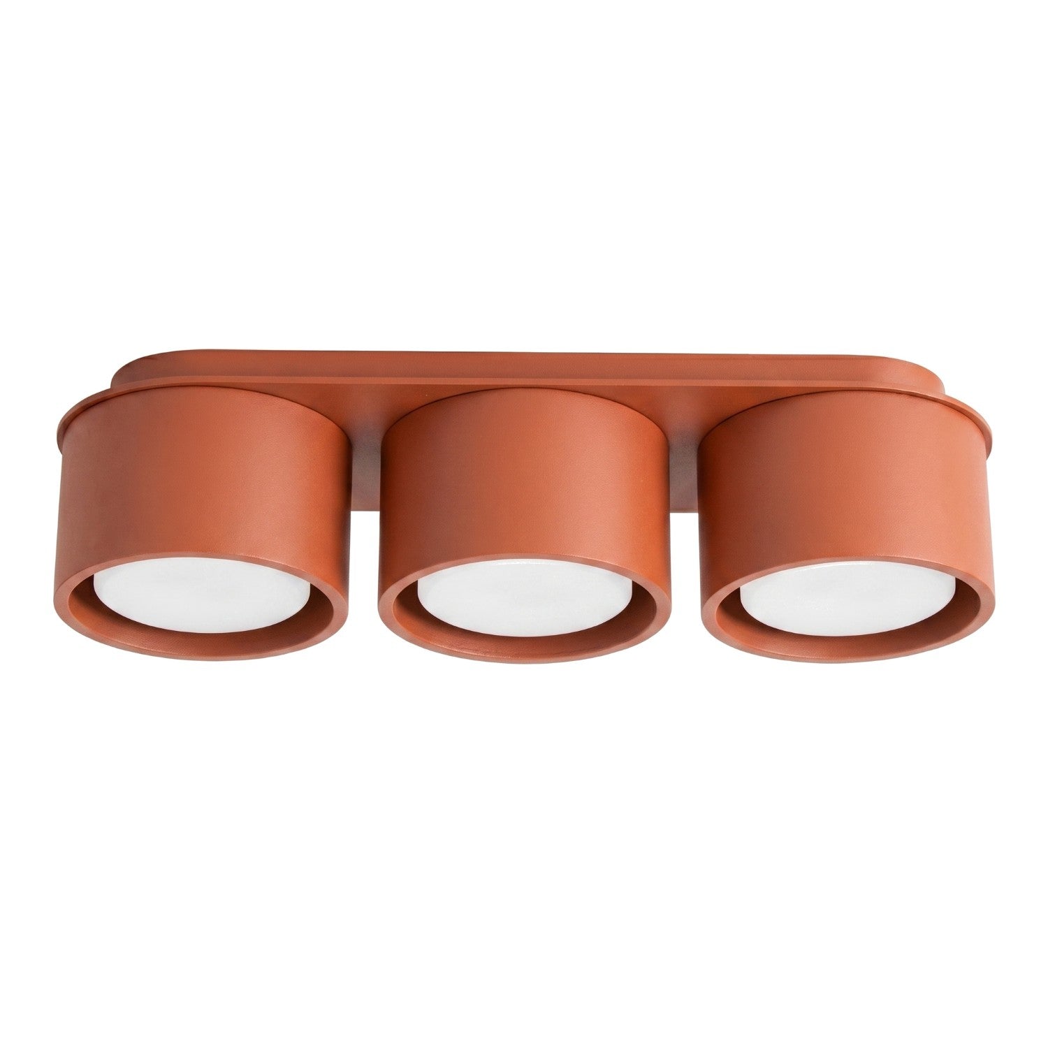 Loftlampe MODO 3 rød okker Gx53