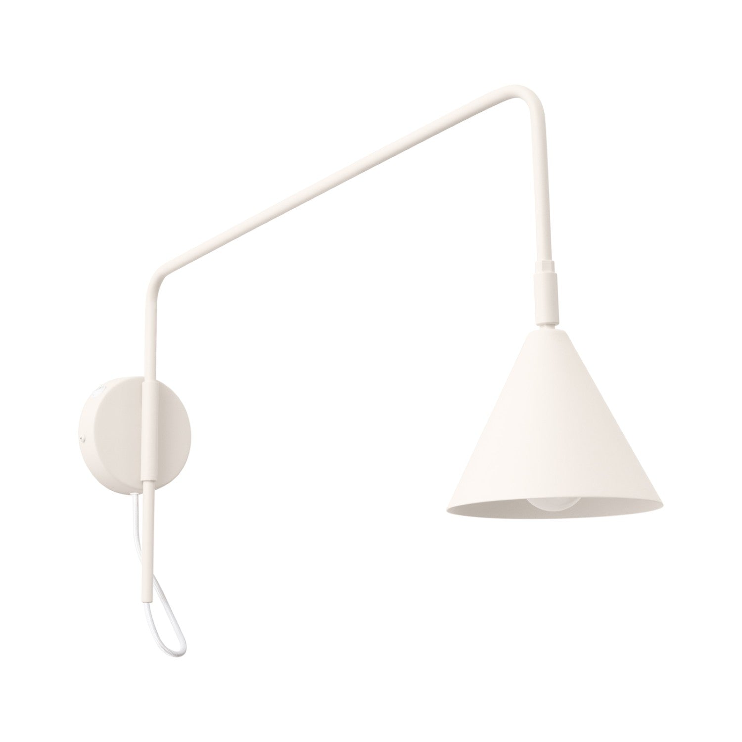 Væglampe NOX 1 beige med kontakt