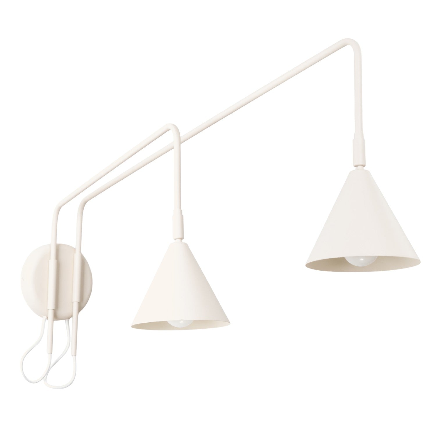 Væglampe NOX 2 beige med kontakt