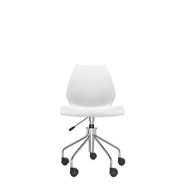 Kartell - Maui kontorstol - hvid  : Erling Christensen Møbler