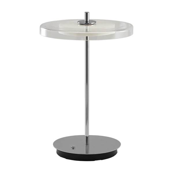 Umage Asteria Glass Move, portable lamp - Polished steel  : Erling Christensen Møbler