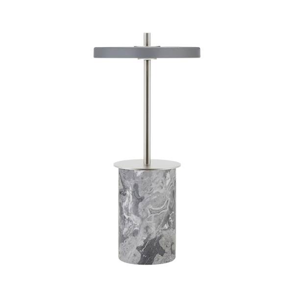 Umage  Asteria Move Mini, bærbar lampe - Grey marble/steel  : Erling Christensen Møbler