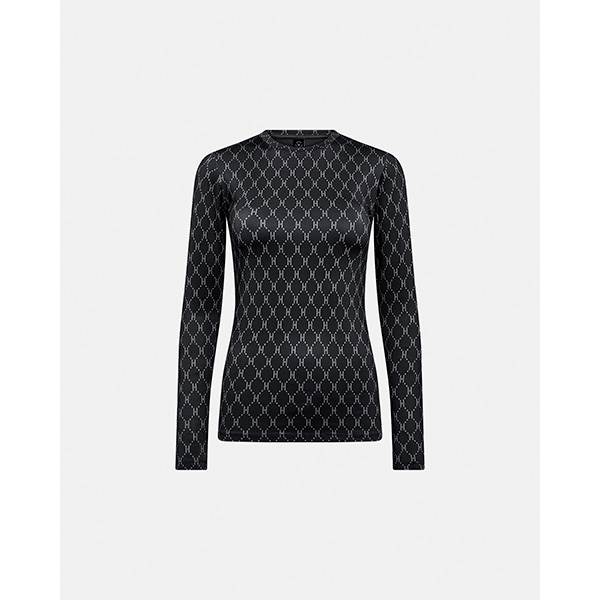 HYPE THE DETAiL blouse w/print - Black  : Erling Christensen Møbler