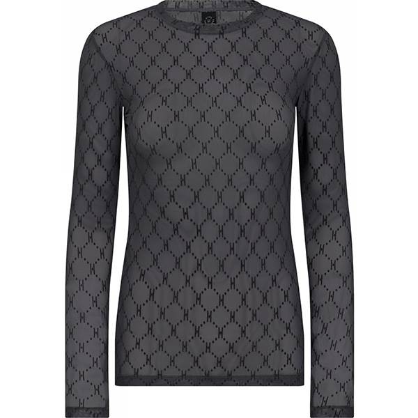 HYPE THE DETAiL mesh blouse - Grey  : Erling Christensen Møbler