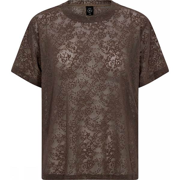 Hype the Detail HYPETHEDETAiL lace tee oversiz - Brown  : Erling Christensen Møbler