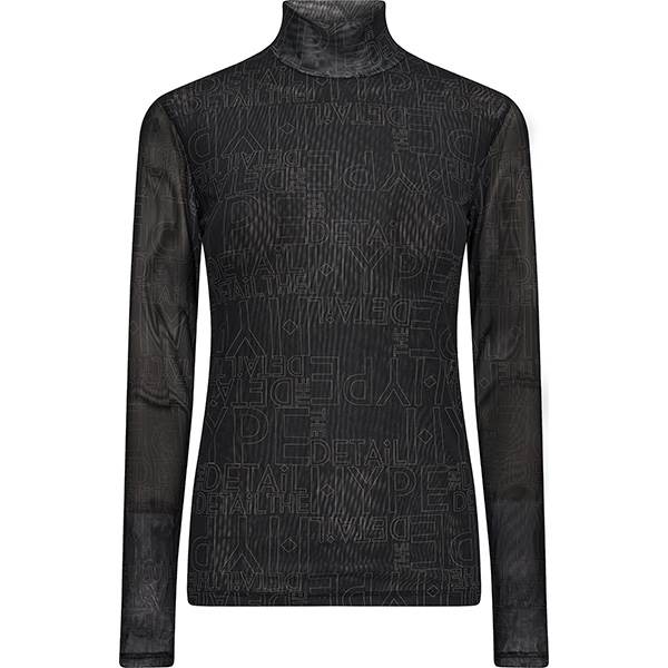 HYPE THE DETAiL bluse med print - Black  : Erling Christensen Møbler