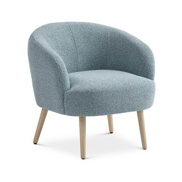Erling Christensen Møbler Conrad lounge chair - Egg blue - Vista - Natur træ : Erling Christensen Møbler  : Erling Christensen Møbler