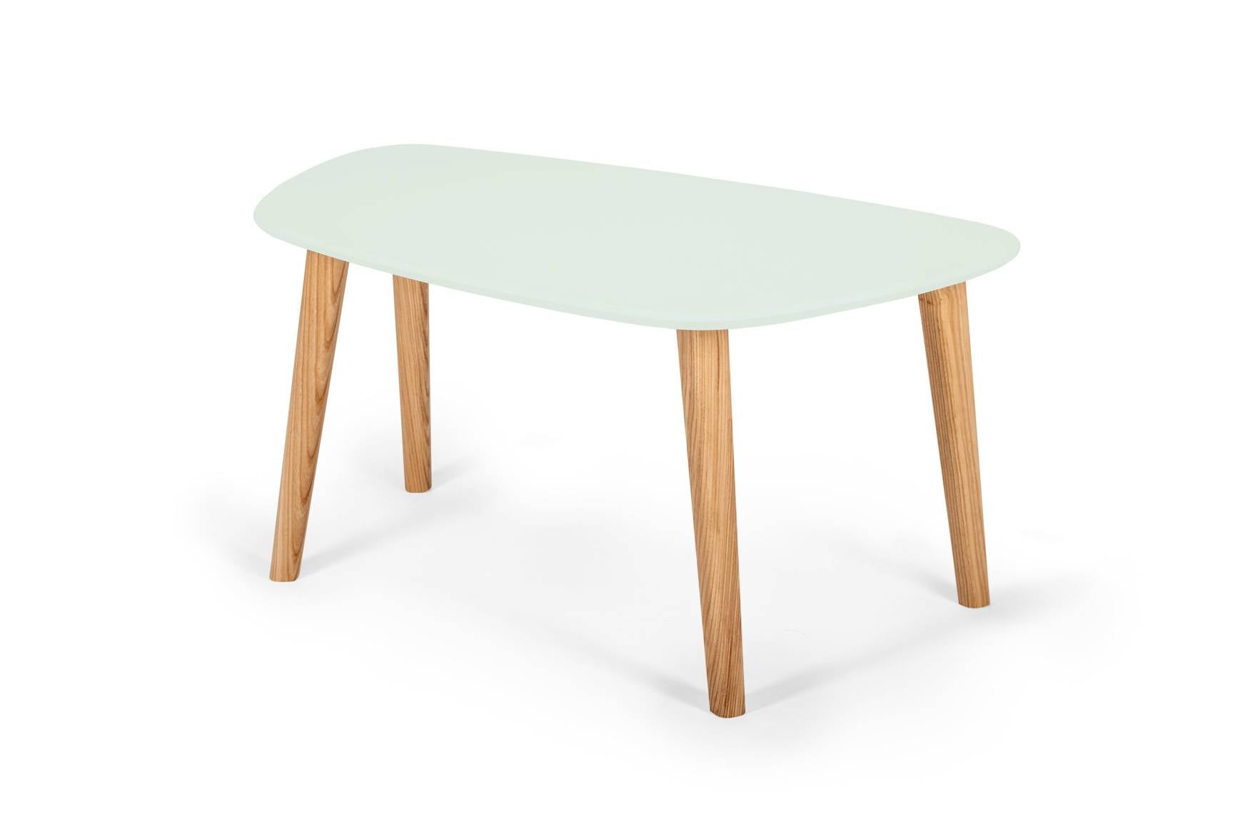 Endocarp sofabord 80x48x40cm  -  Fleeting Mint/asketræ