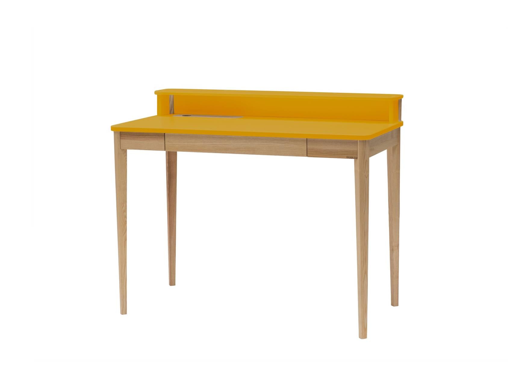 ASHME Skrivebord B 110 x D 56 x H 75 cm  -  Gul