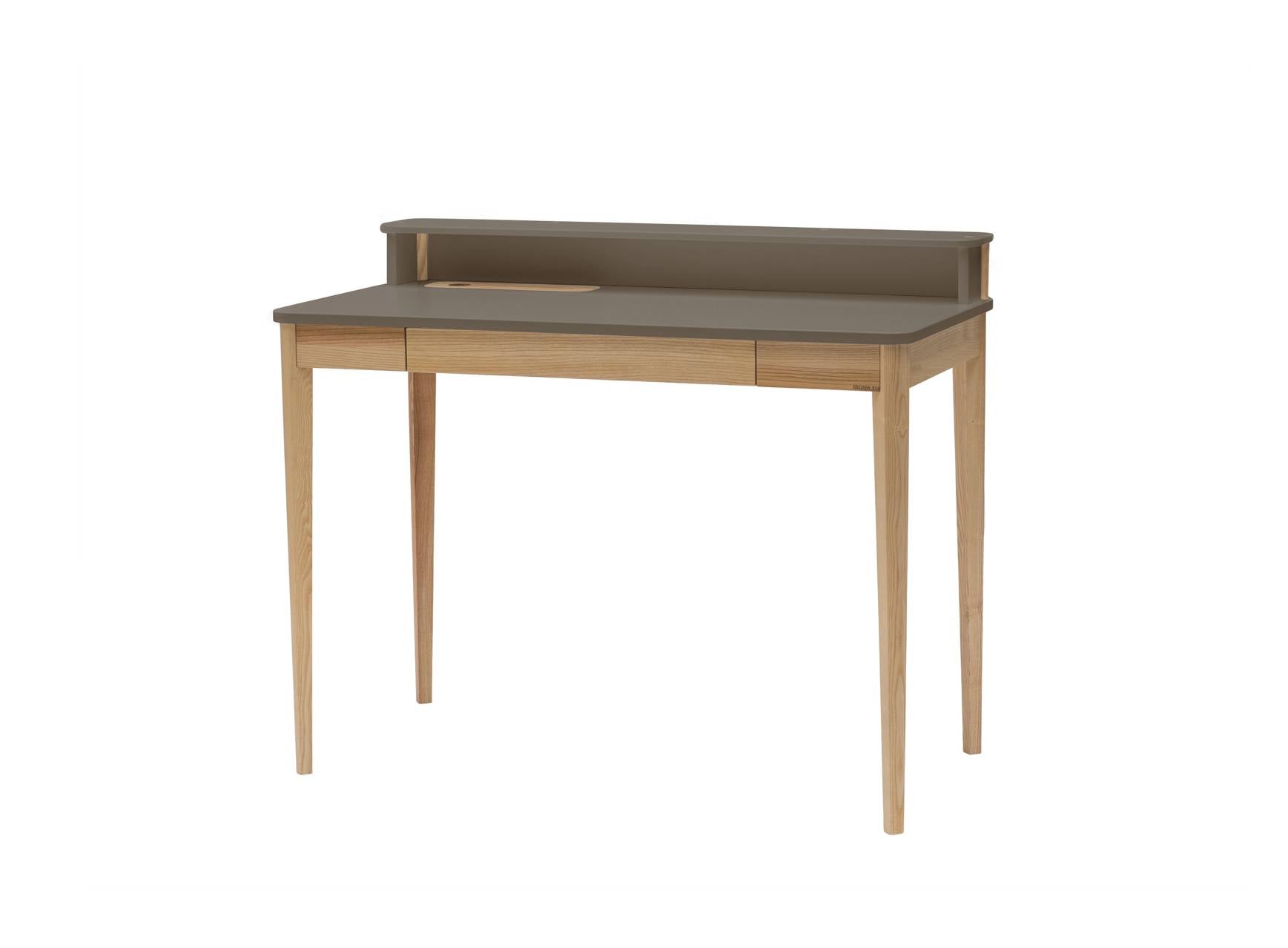 ASHME Skrivebord B 110 x D 56 x H 75 cm  -  Brun