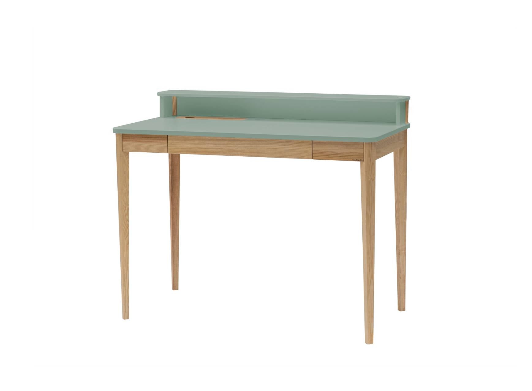 ASHME Skrivebord B 110 x D 56 x H 75 cm  -  Salviegrøn