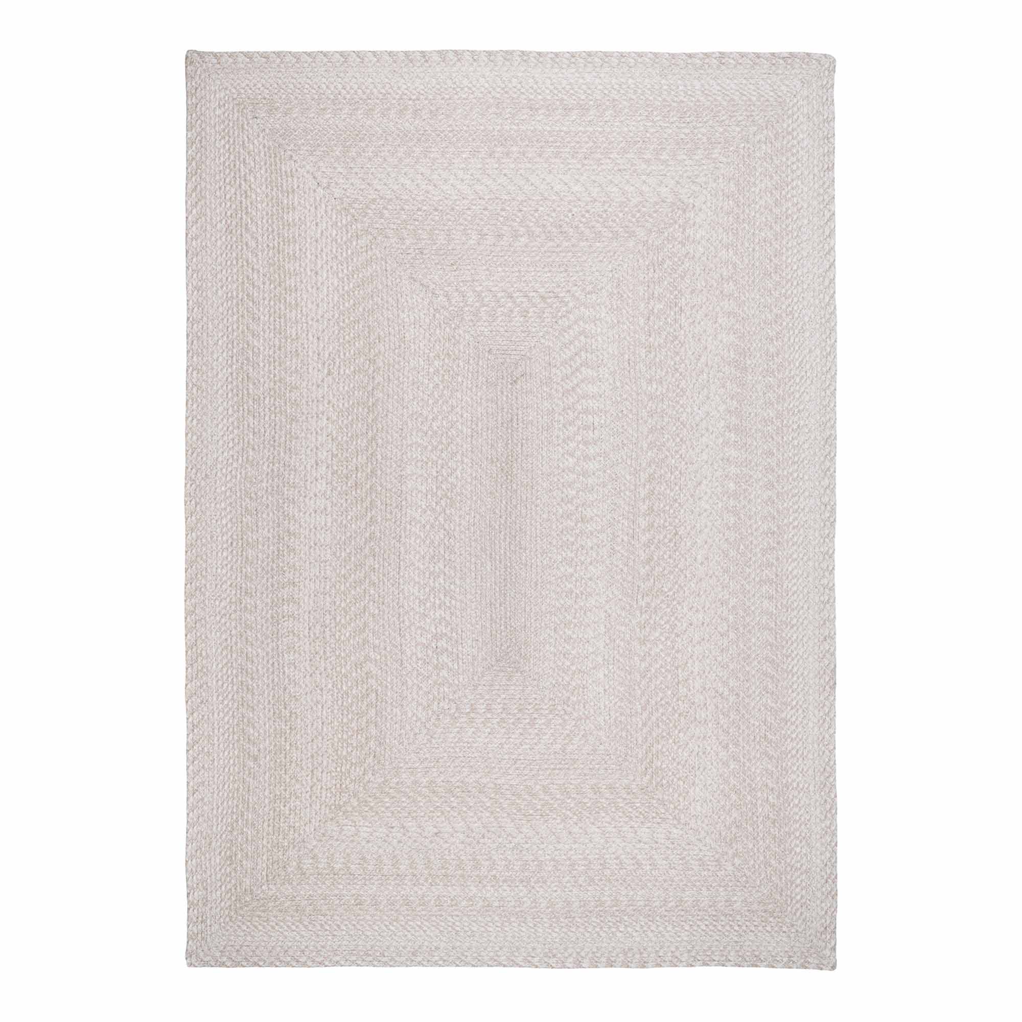 Menorca Tæppe - Tæppe i 100% genanvendt plastik, sand, 140x200 cm