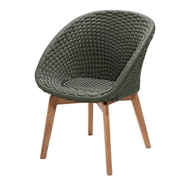 Cane-Line Peacock havestol - Grøn  : Erling Christensen Møbler