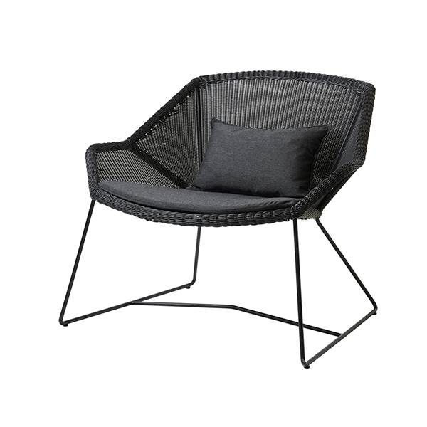 Cane-line Breeze loungestol - Sort - Natté black  : Erling Christensen Møbler
