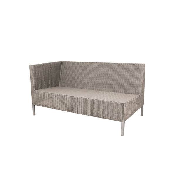 Cane-Line Connect 2-pers. havesofa - taupe, højre modul  : Erling Christensen Møbler