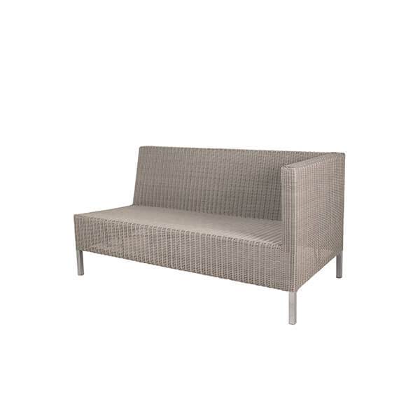 Cane-Line Connect 2-pers. havesofa - taupe, venstre modul  : Erling Christensen Møbler