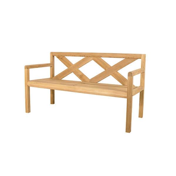 Cane-Line Grace 2-pers. bænk - Teak - m. hynder  : Erling Christensen Møbler