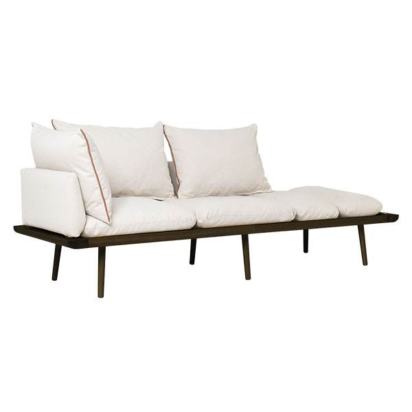 Umage Lounge Around 3 seater sofa - Mørk eg - White sands  : Erling Christensen Møbler