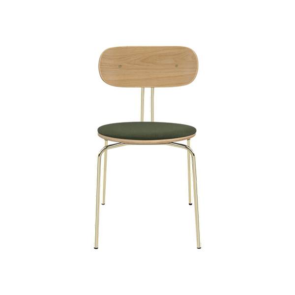 Umage Curious spisebordsstol - Messing stel / Racing Green  : Erling Christensen Møbler