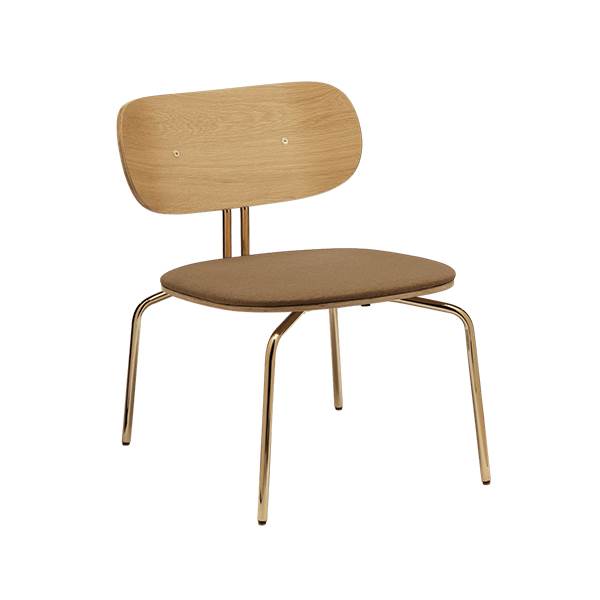 Umage Curious loungestol - Messing / Sugar brown  : Erling Christensen Møbler