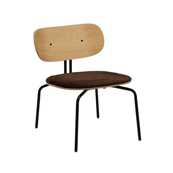 Umage Curious loungestol - Sort / Teddy brown  : Erling Christensen Møbler
