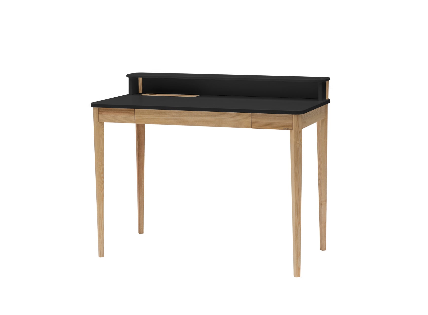 ASHME Skrivebord B 110 x D 56 x H 75 cm  -  Sort