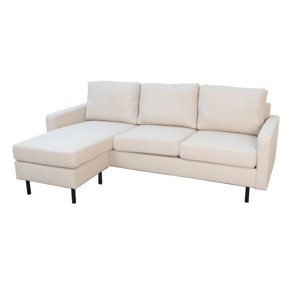 Erling Christensen Møbler Sindal 3 pers. sofa med chaiselong - sand : Erling Christensen Møbler  : Erling Christensen Møbler