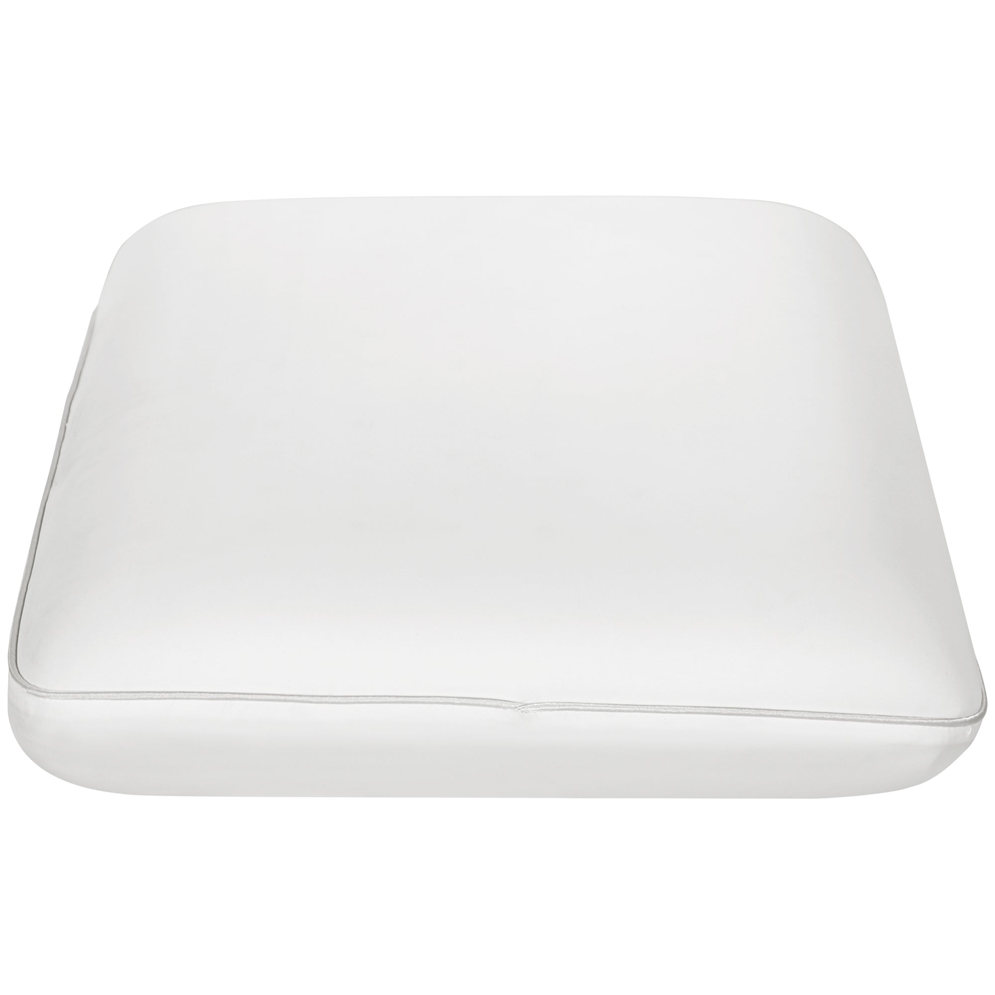Memory foam pude, nakkestøttepude med aftageligt betræk, ergonomisk 60 x 40 cm, cremehvid