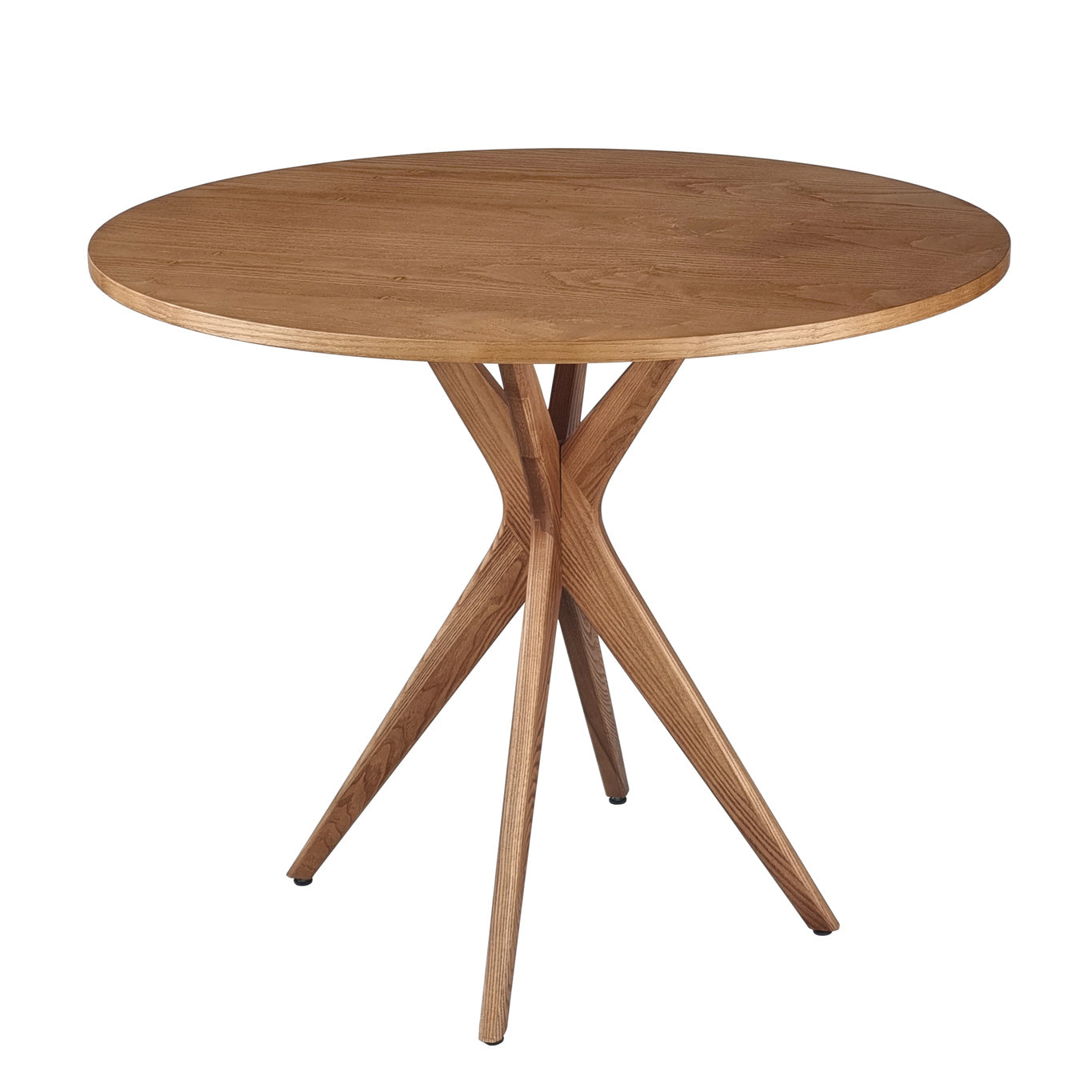 Rundt spisebord diam. 90cm, asketræ, farve oak