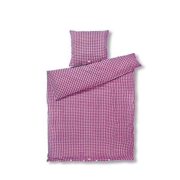 Juna Bæk&Bølge Sengetøj - Fuchsia/mint - Flere størrelser  : Erling Christensen Møbler