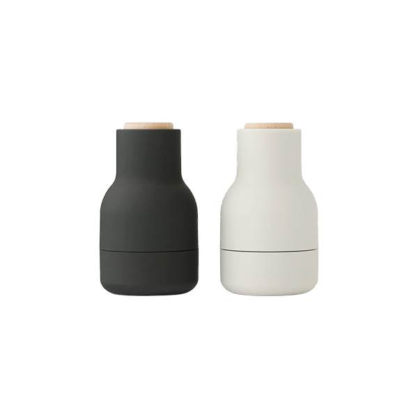 Audo Copenhagen Bottle Grinder  Small, 2 pcs - Ash, Carbon / Beech  : Erling Christensen Møbler