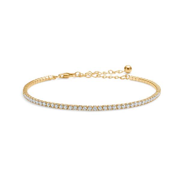 Studio.z Studio Z Mini Tennis Bracelet - Forgyldt : Erling Christensen Møbler  : Erling Christensen Møbler