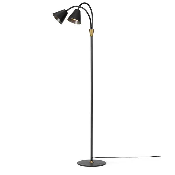 Halo Design Hygge gulvlampe  2 arme - Graphit sort  : Erling Christensen Møbler