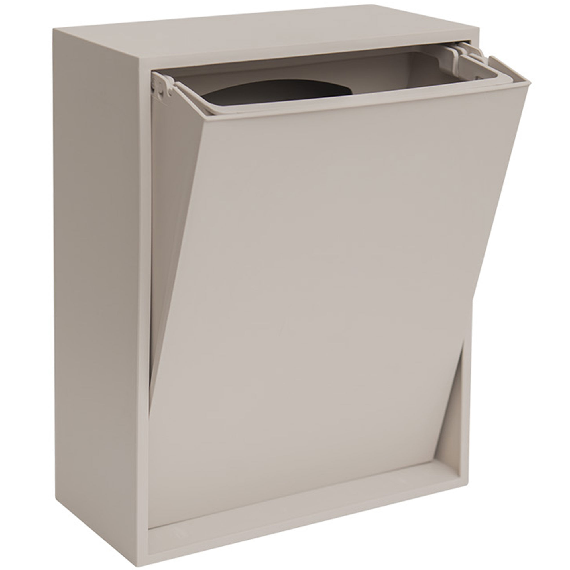 Recollector Recycling Box 12 liter, silver cloud grey