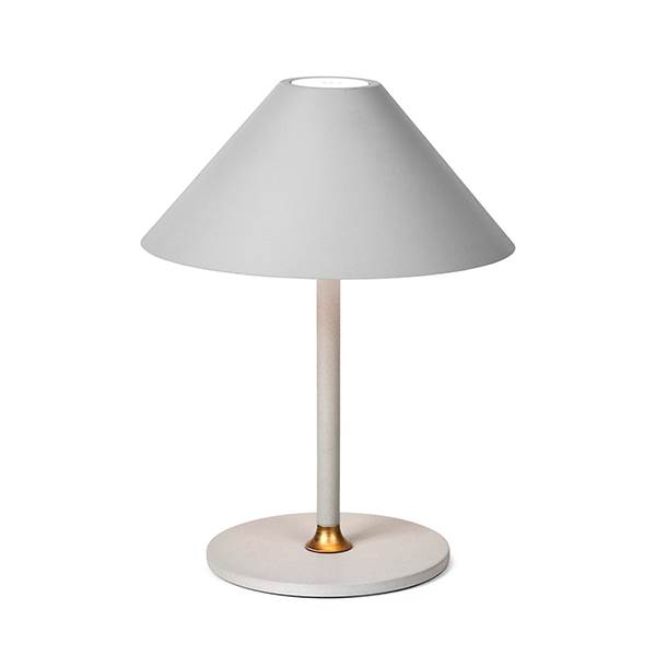 Halo Design Hygge bordlampe Ø 19 cm - Varm grå  : Erling Christensen Møbler