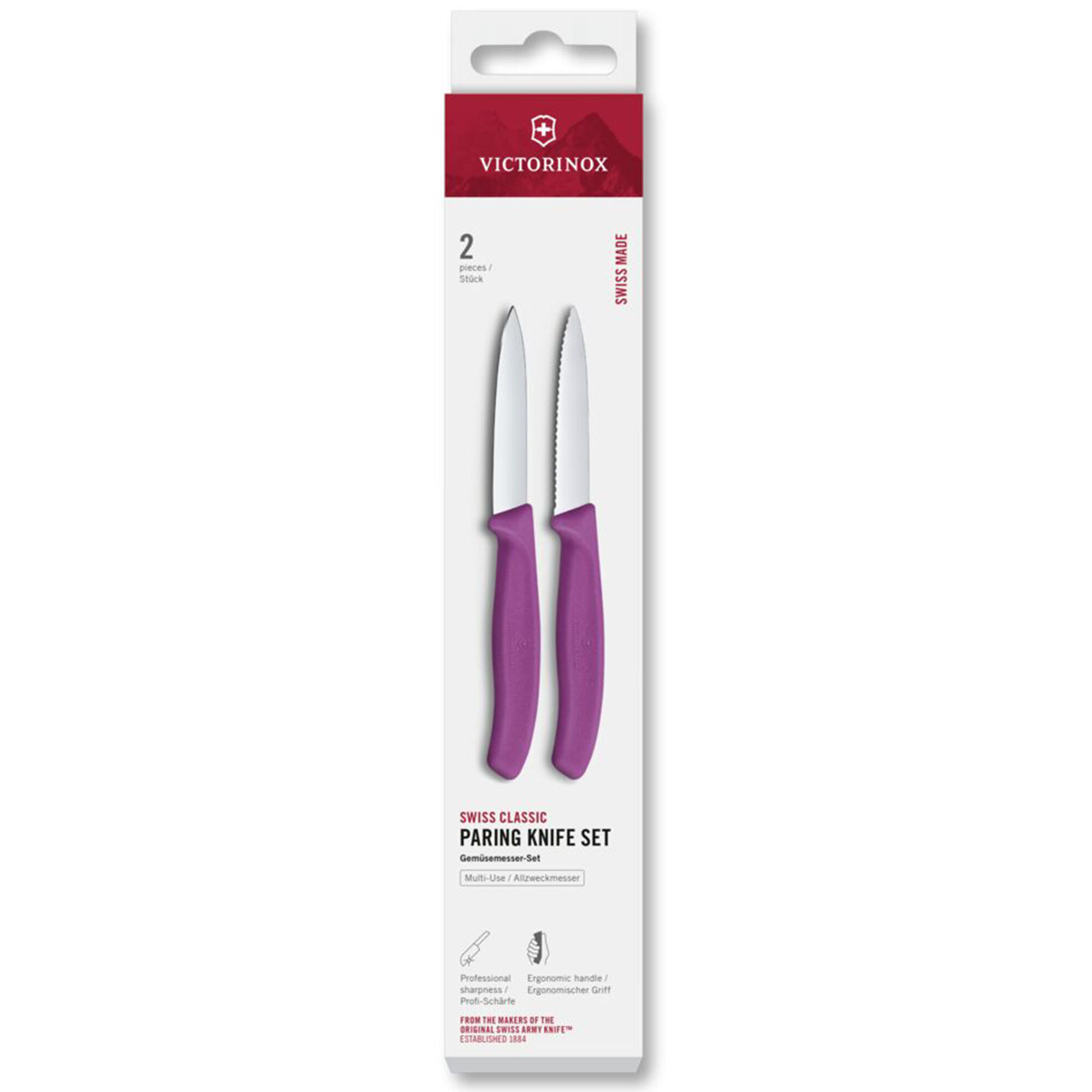 Victorinox Swiss Classic urtekniv 8 cm 2-pak, lilla