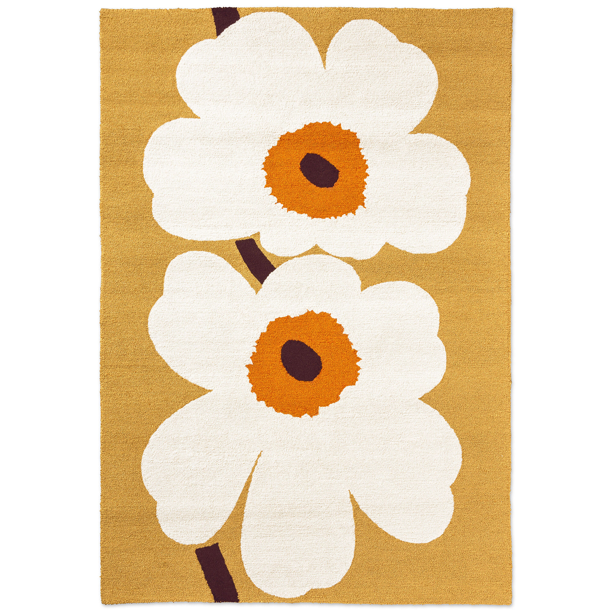 Marimekko Unikko 60 th Anniversary gulvtæppe til udendørsbrug 200 x 280 cm, orange